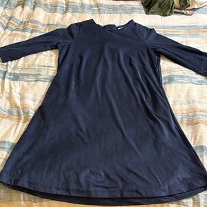 Gretchen Scott Designs Navy Midi Dress